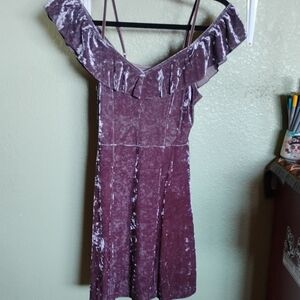 American Eagle Outfitters Deep Purple Velvet Blouse